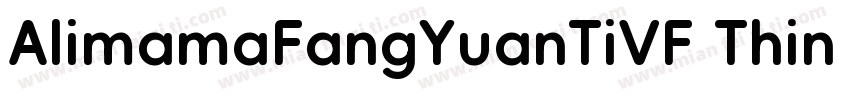AlimamaFangYuanTiVF Thin 2字体转换